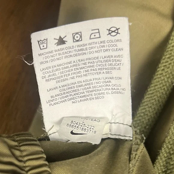 Nike Track Tapered Joggers Athletic Pant Olive Green Size Large - Picture 8 of 8